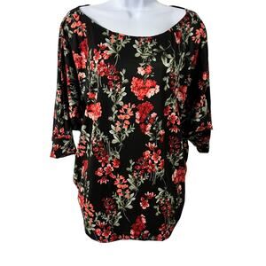 NWT White Birch Floral Dolman Top – Size L – Fall Ready